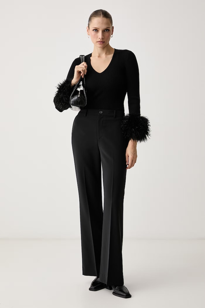 Twinset Пуловер дамски с добавена вълна 262TT3261 черен AW26