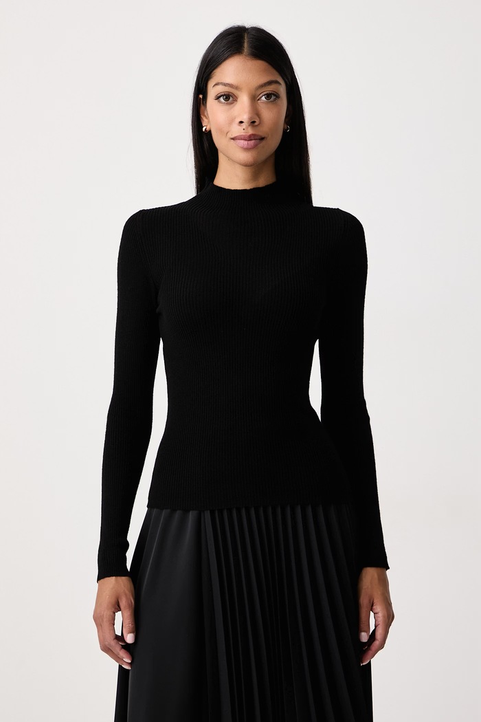 Twinset Ημιζιβάγκο γυναικείο μάλλινο μαύρο 262TT3223