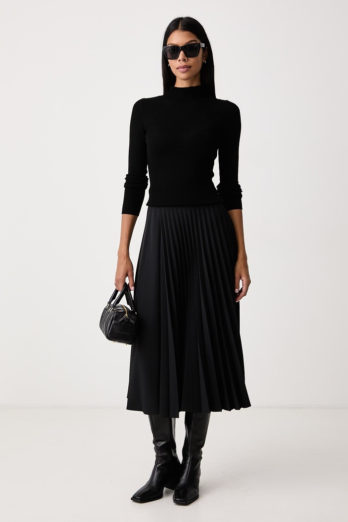 Twinset Ημιζιβάγκο γυναικείο μάλλινο 262TT3223 μαύρο AW26