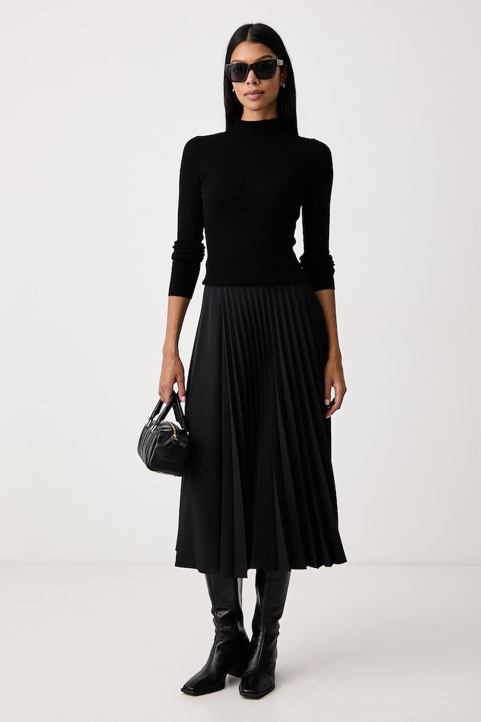 Twinset Ημιζιβάγκο γυναικείο μάλλινο 262TT3223 μαύρο AW26