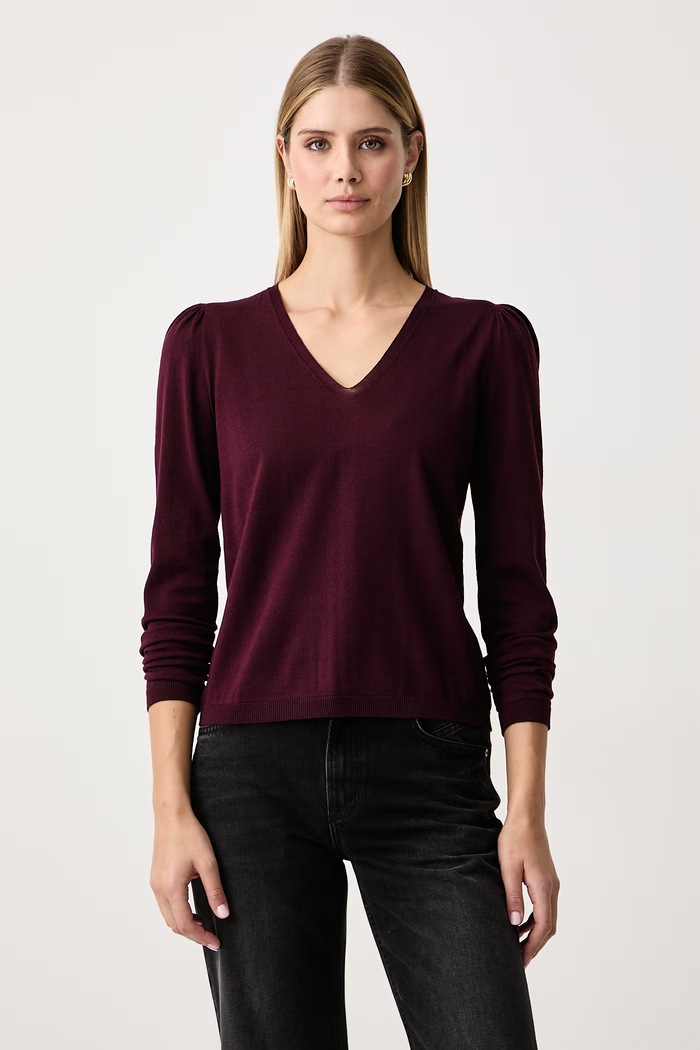 Twinset Pulover za žene od vune bordo 262TT3222