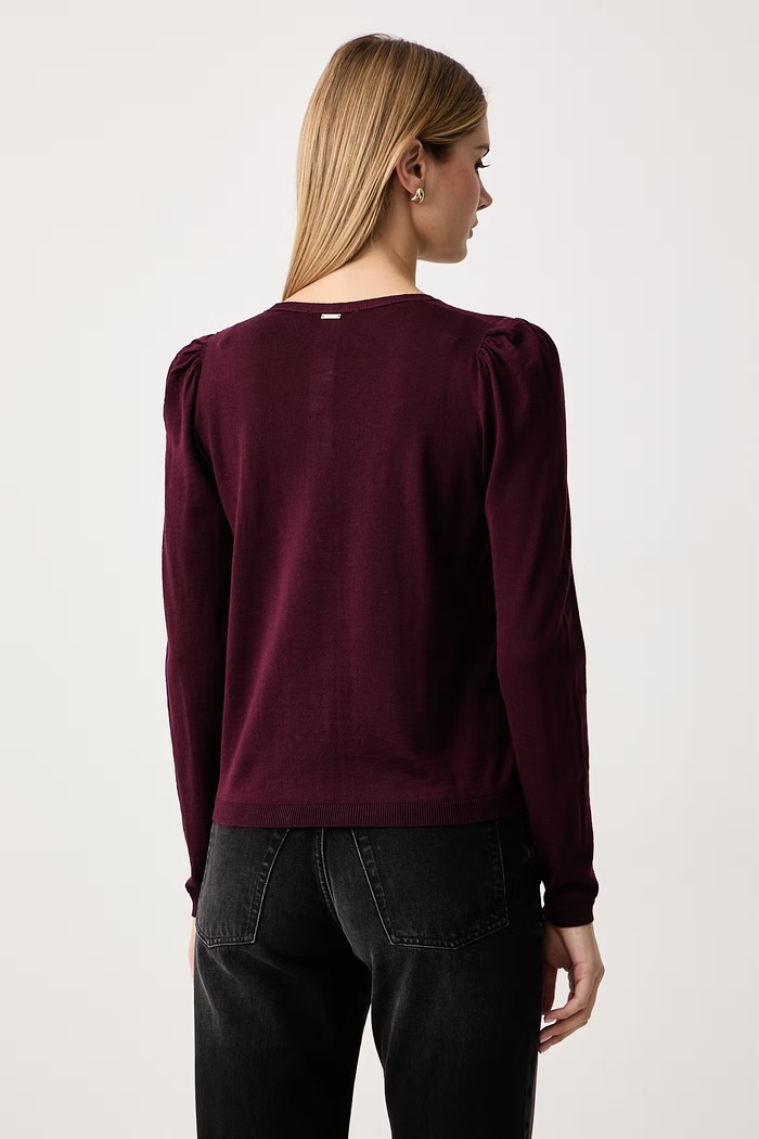Odjeća Twinset Pulover za žene od vune 262TT3222 bordo