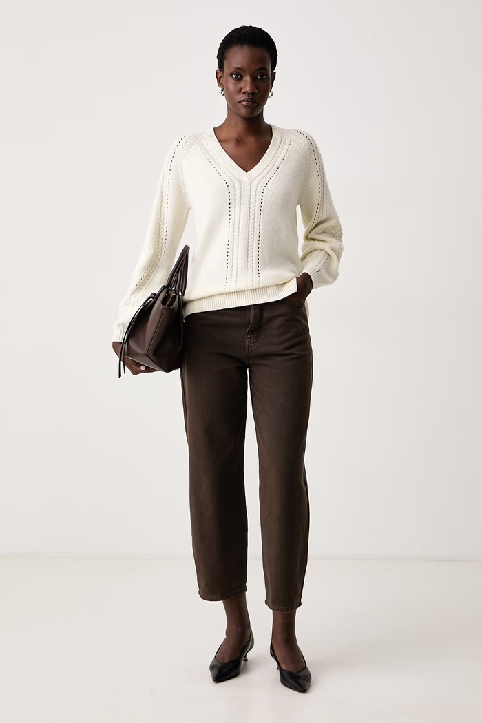 Twinset Πουλόβερ γυναικείο με μαλλί 262TT3182 μπεζ AW26