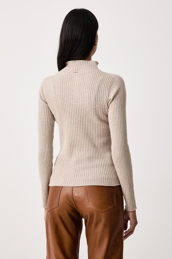 Abbigliamento Twinset Dolcevita finta da donna con lana 262TT3071 beige