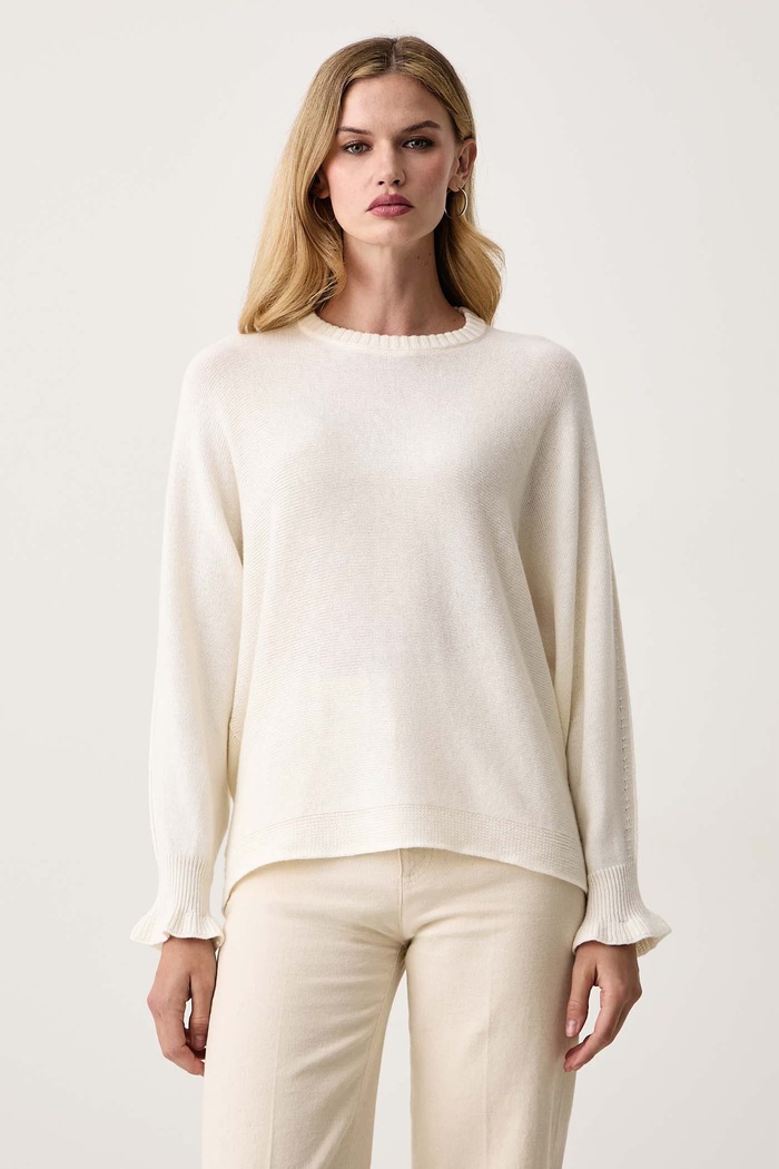 Twinset Pulover za žene s vunom bež 262TF3051
