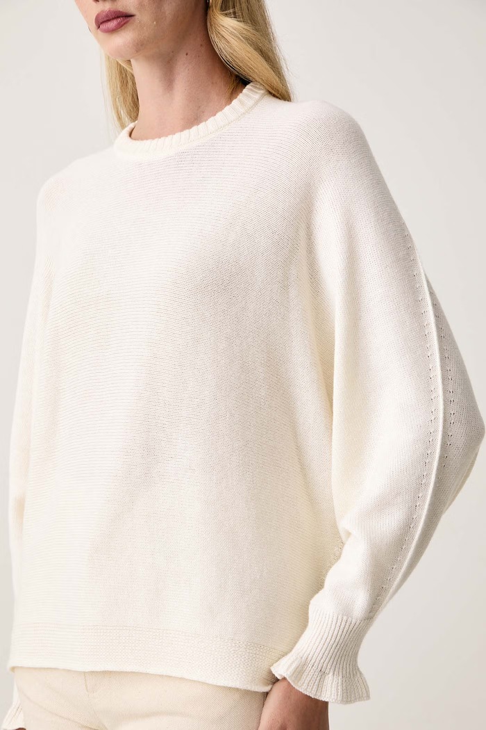 Pulover za žene s vunom Twinset 262TF3051 bež