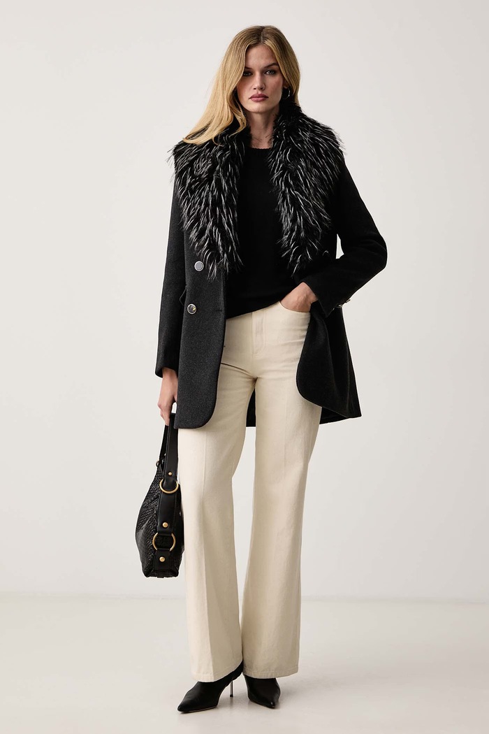 Twinset Sveter dámsky s vlnou 262TF3051 čierna AW26