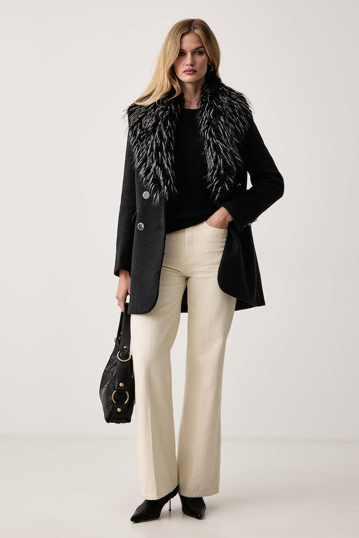 Twinset Sveter dámsky s vlnou 262TF3051 čierna AW26