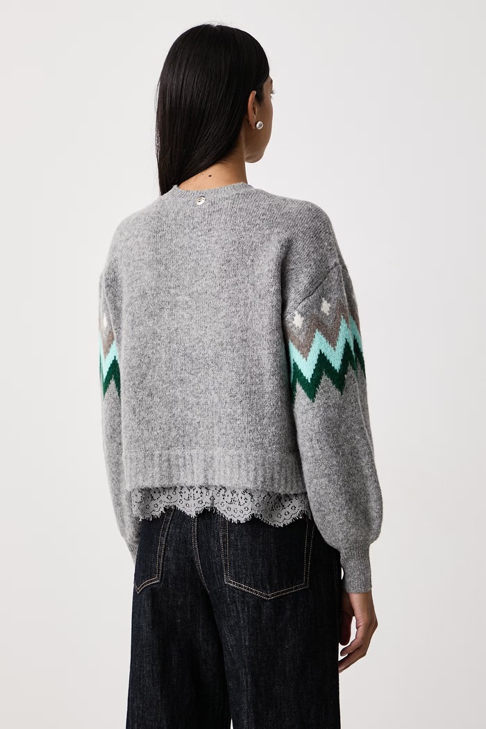 Odjeća Twinset Pulover za žene 262AT3034 siva