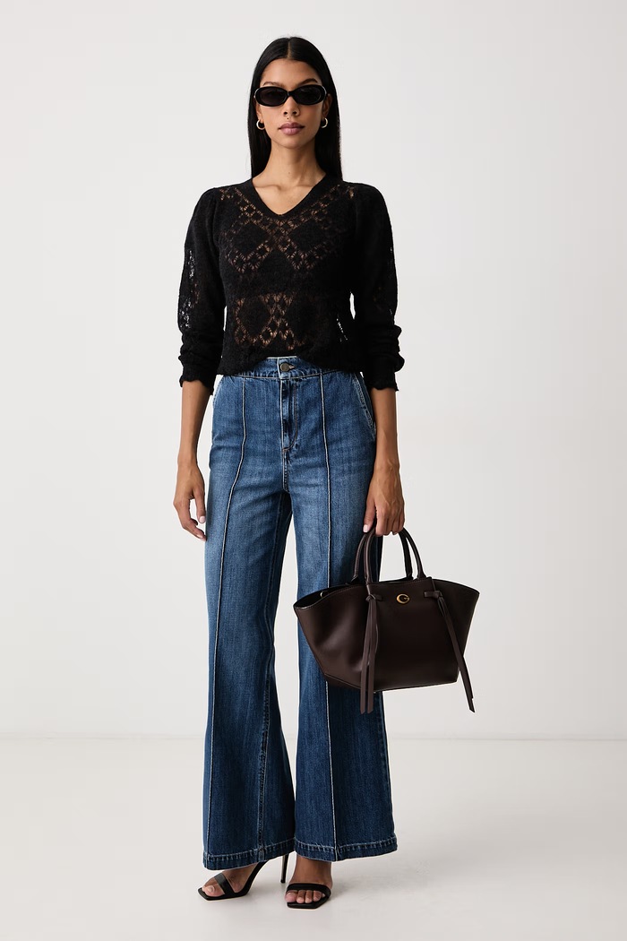 Twinset Pulover za žene s vunom 262TP3372 crna AW26