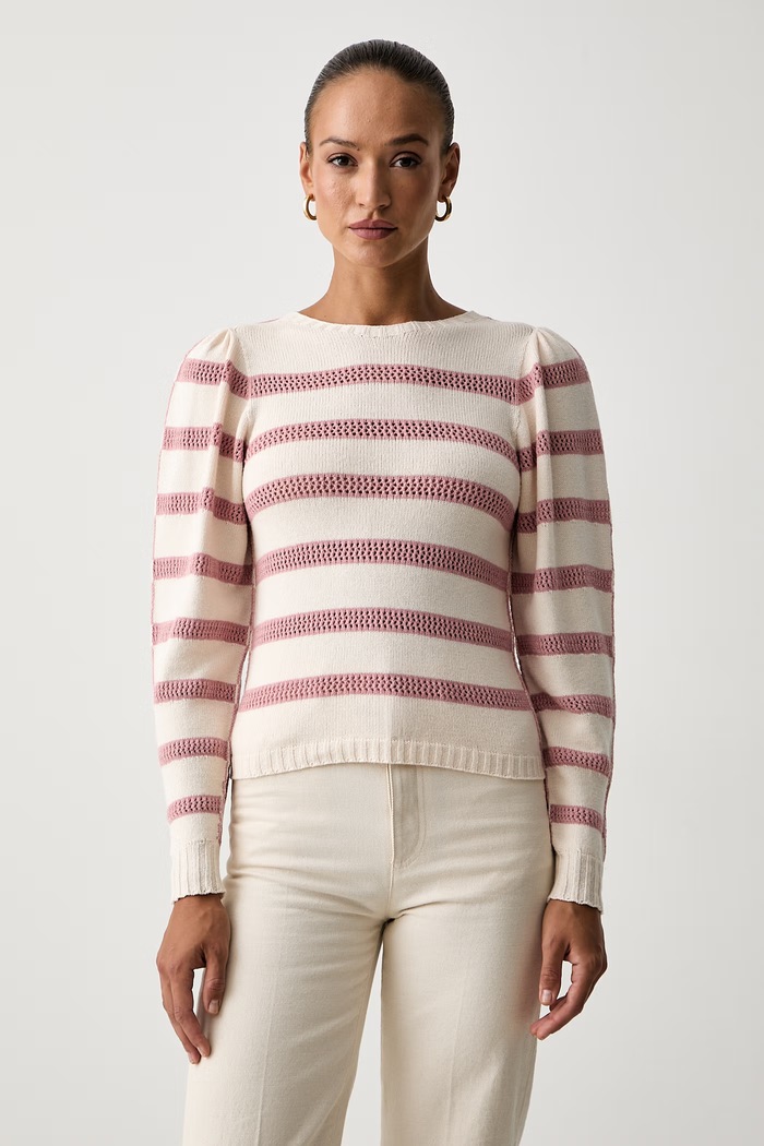 Twinset sweter damski z wełną beżowy 262TP3230