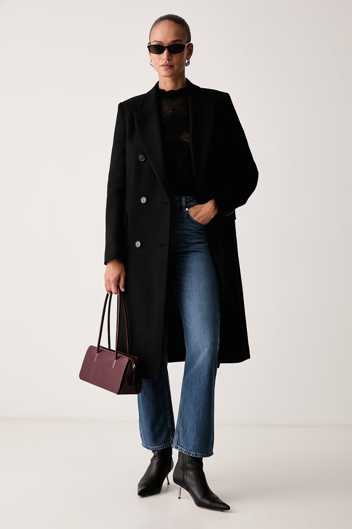 Twinset Sweter damski z dodatkiem wełny 262TP3341 czarny AW26