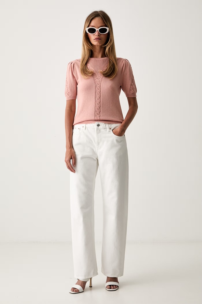 Twinset pulover za žene s vunom 262TP3210 roza AW26
