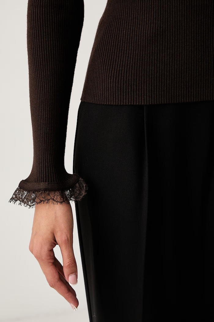 Twinset пуловер дамски с вискоза кафяв 262TP3390