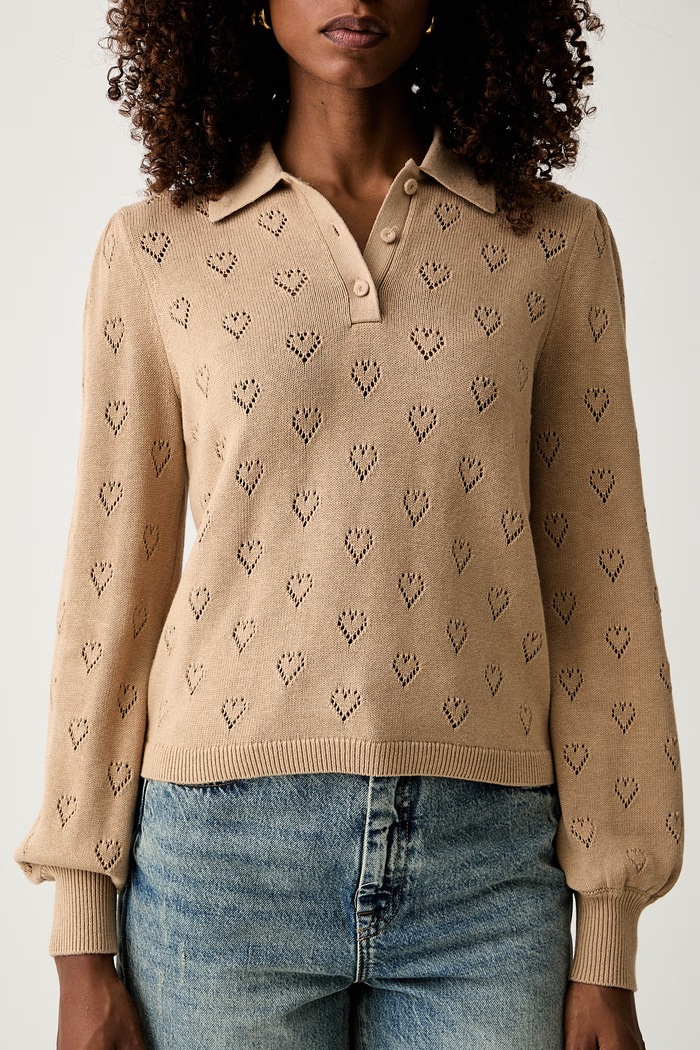 Twinset sweter damski z dodatkiem kaszmiru beżowy 262TP3022