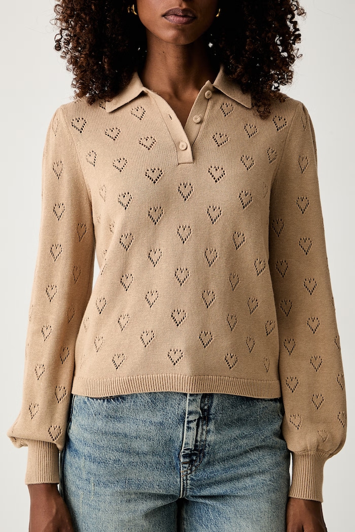 Twinset sweter damski z dodatkiem kaszmiru beżowy 262TP3022