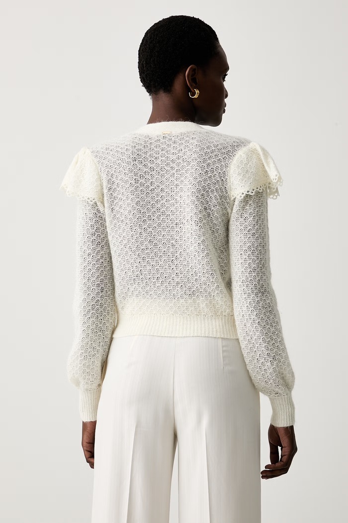 Одежда Twinset кардиган для женщин с добавлением шерсти 262TP3150 бежевый
