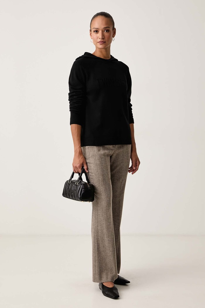 Twinset Πουλόβερ γυναικείο με βισκόζη 262LI3NCC μαύρο AW26