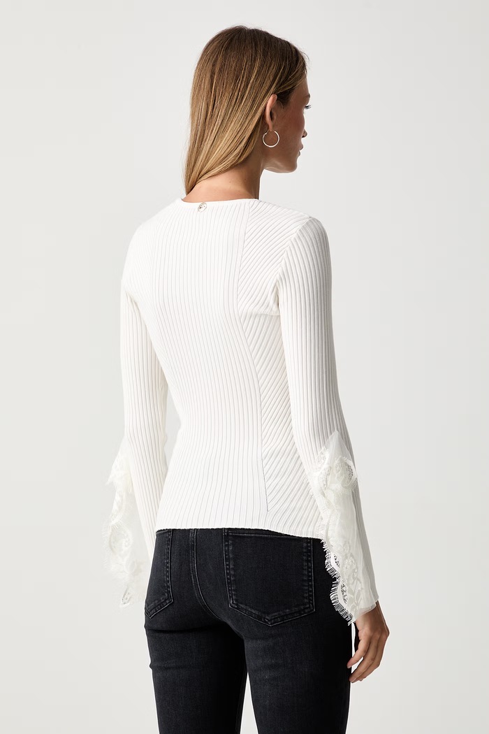 Odzież Twinset sweter damski z wiskozą 262AP3102 beżowy
