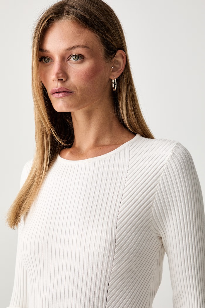 Twinset sweter damski z wiskozą beżowy 262AP3102