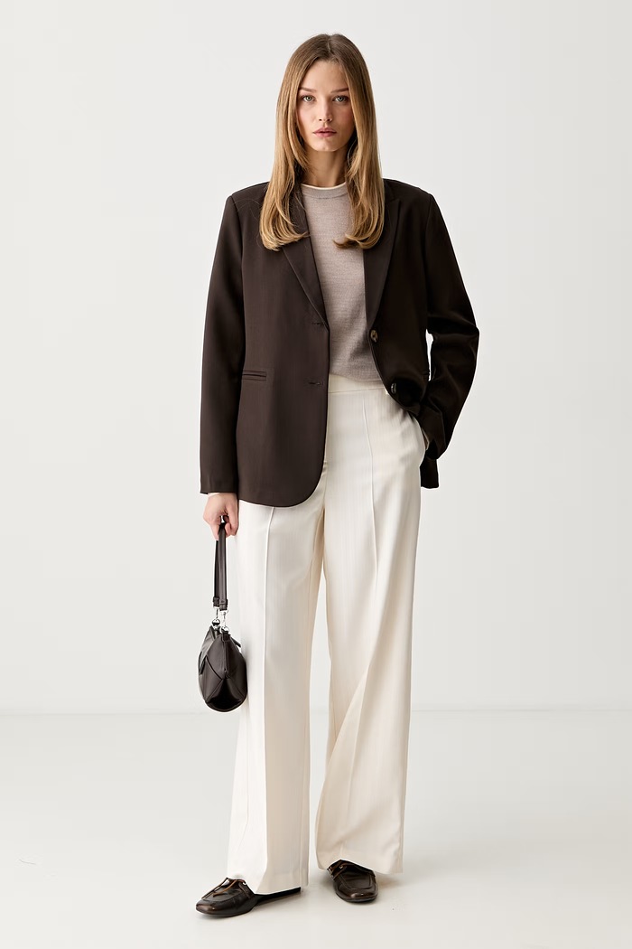 Karl Lagerfeld πουλόβερ γυναικείο μάλλινο B3W18037 μπεζ AW26