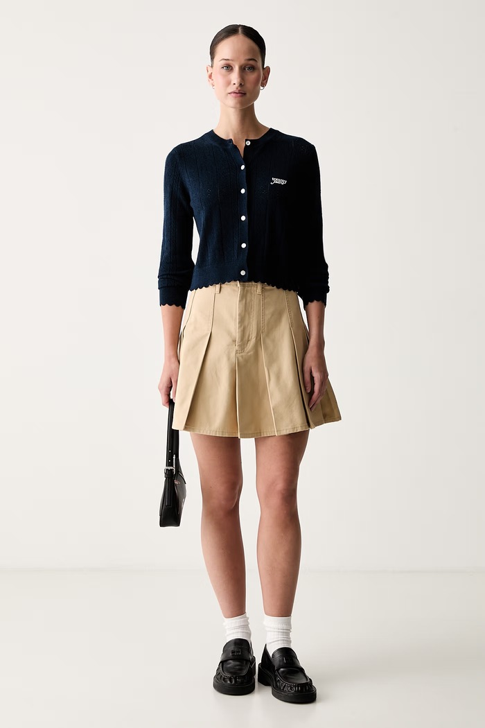 Tommy Jeans ζακέτα γυναικεία με βισκόζη DW0DW22931 σκούρο μπλε AW26