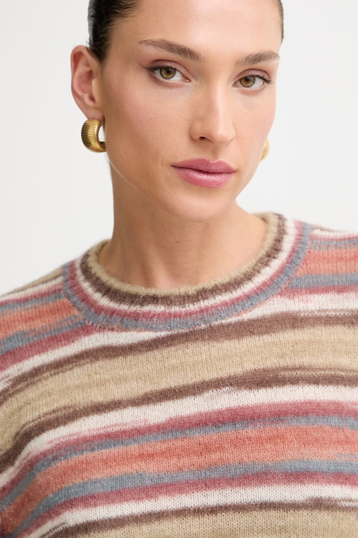A.P.C. sweter damski z wełną pull gabby brązowy WPABG.F23515