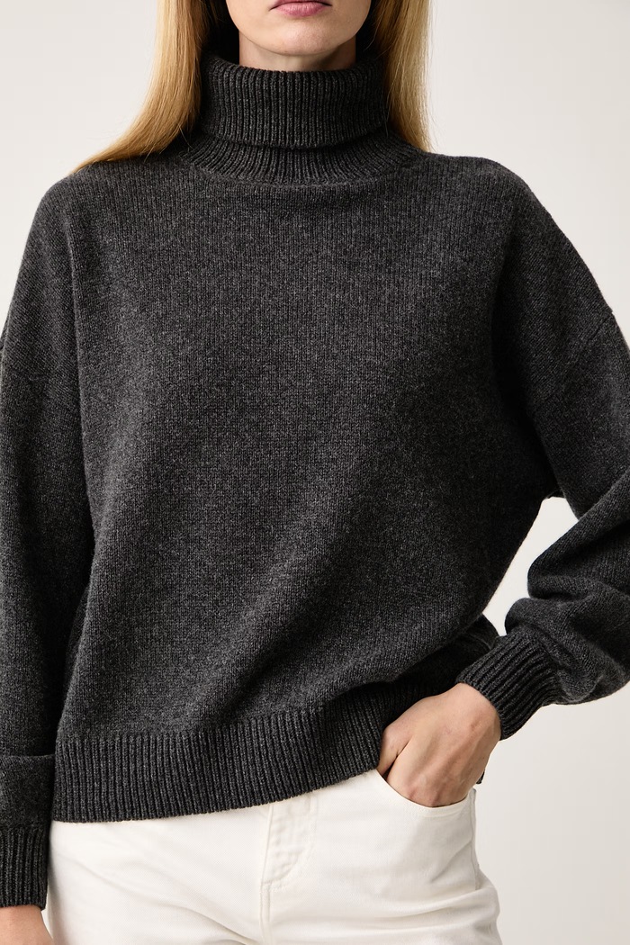 Sweter damski wełniany NIKO Sessun 26109033 szary