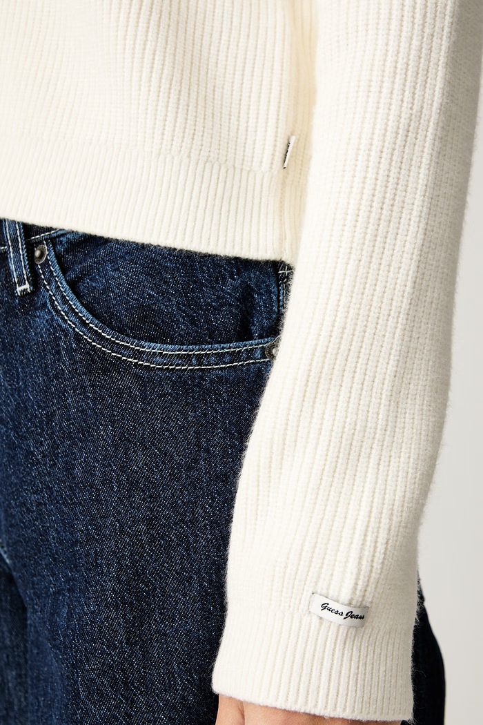Guess Jeans ζακέτα γυναικεία με βισκόζη W6YR42.Z1103 μπεζ