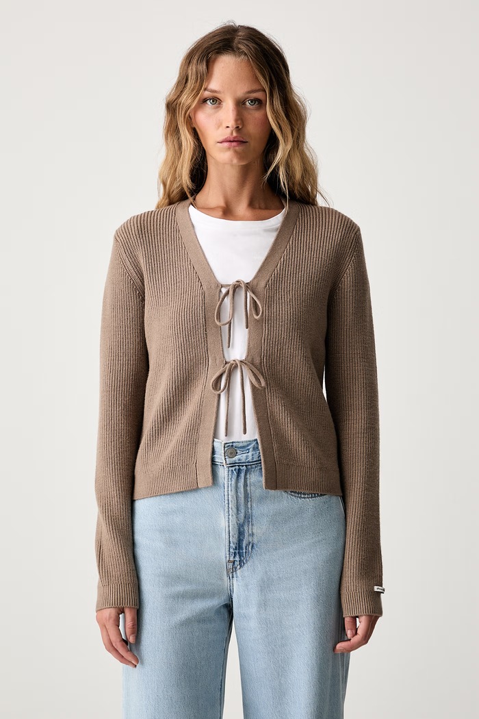 Guess Jeans жилетка дамска с вискоза бежов W6YR42.Z1103