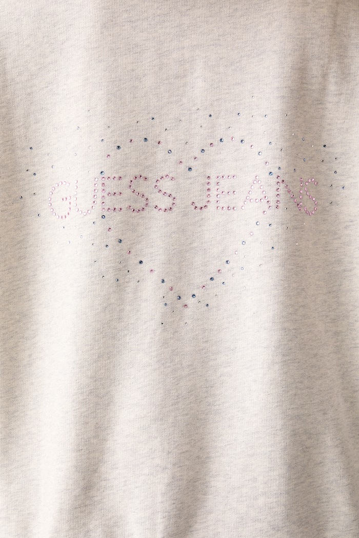 Guess Jeans mikina na zips s kapucňou dámska bavlnená W6YQ10.K3872 sivá