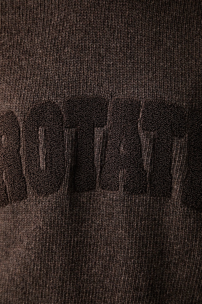Rotate sweter damski wełniany 116928614 brązowy