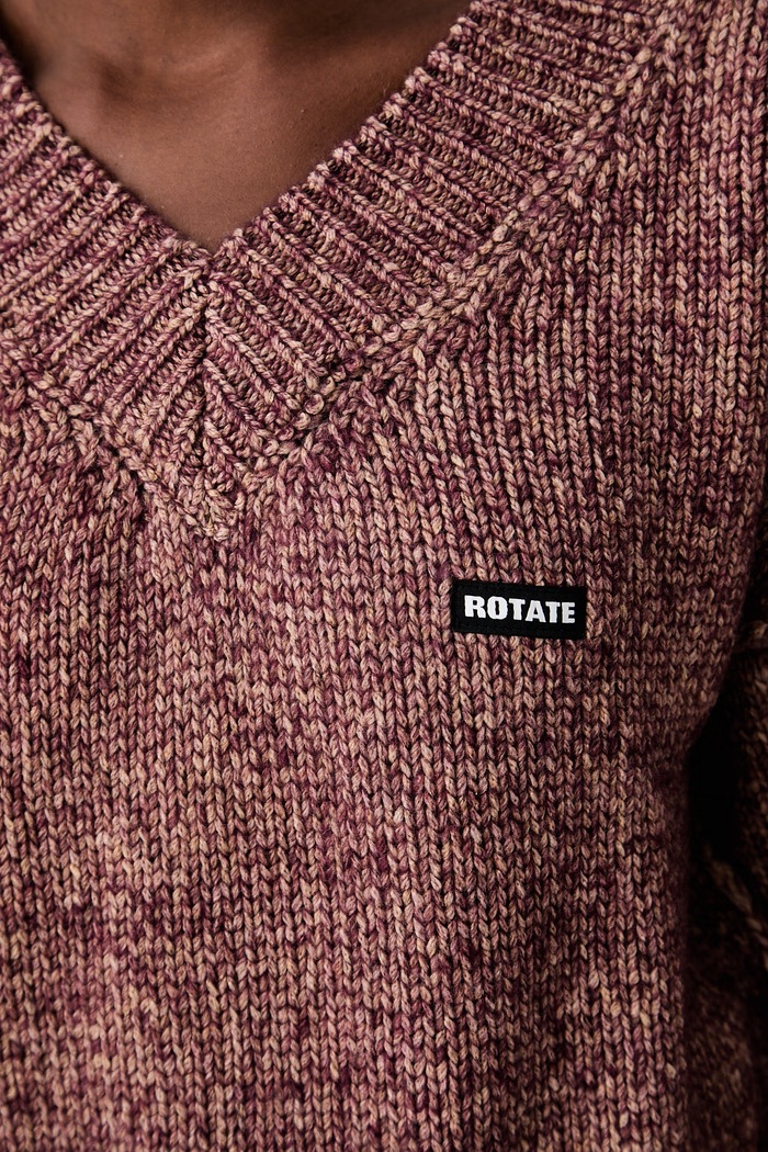 Rotate sweter damski z wełną 1165663113 pomarańczowy