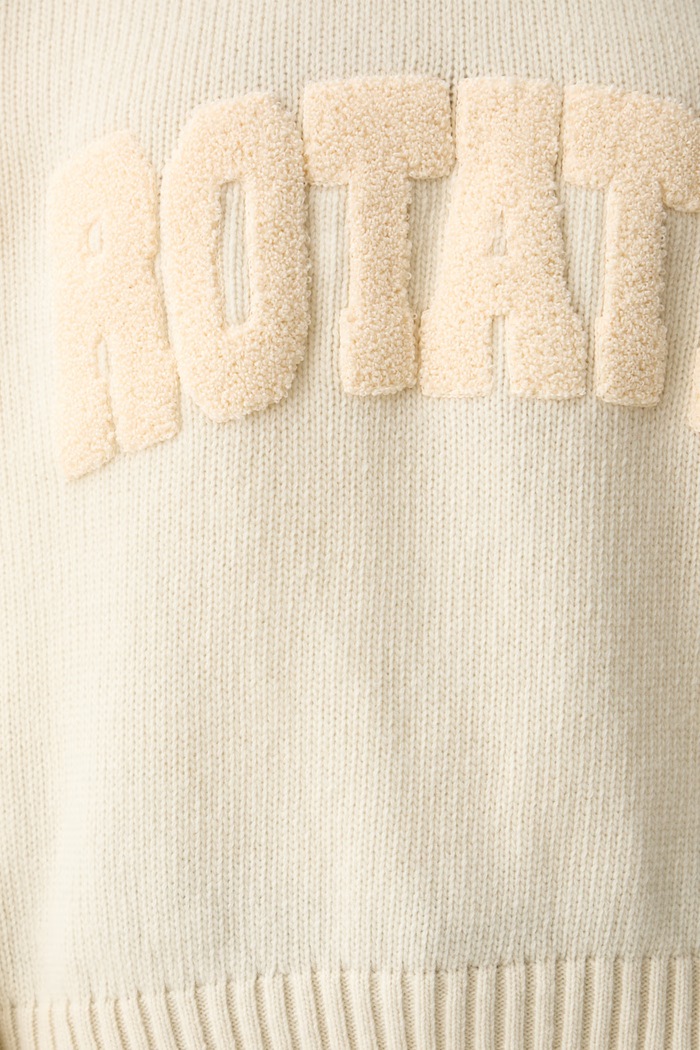 Rotate sweter damski wełniany 116512857 beżowy