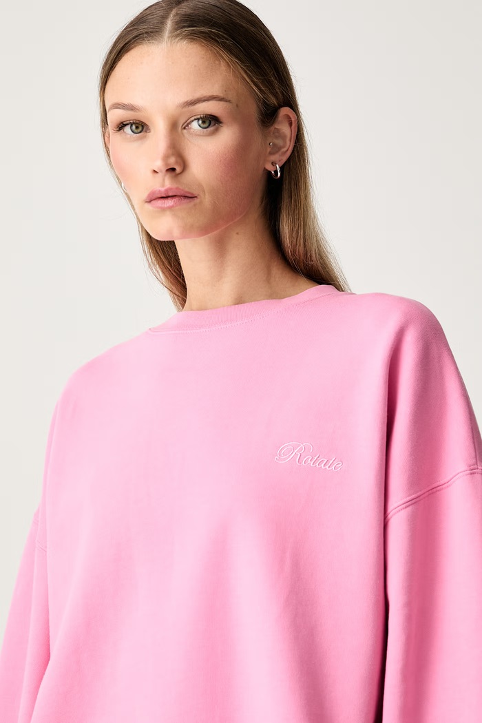 Rotate bluza damska bawełniana różowy 1163723108