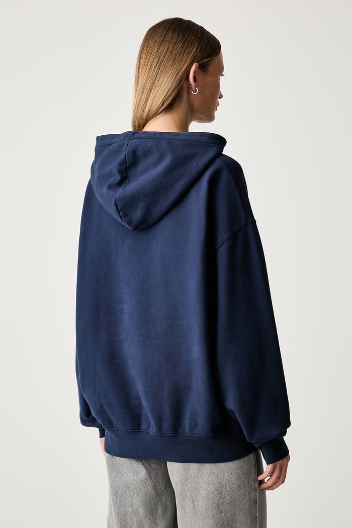 Odzież Rotate bluza z kapturem damska bawełniana 1163693094 granatowy