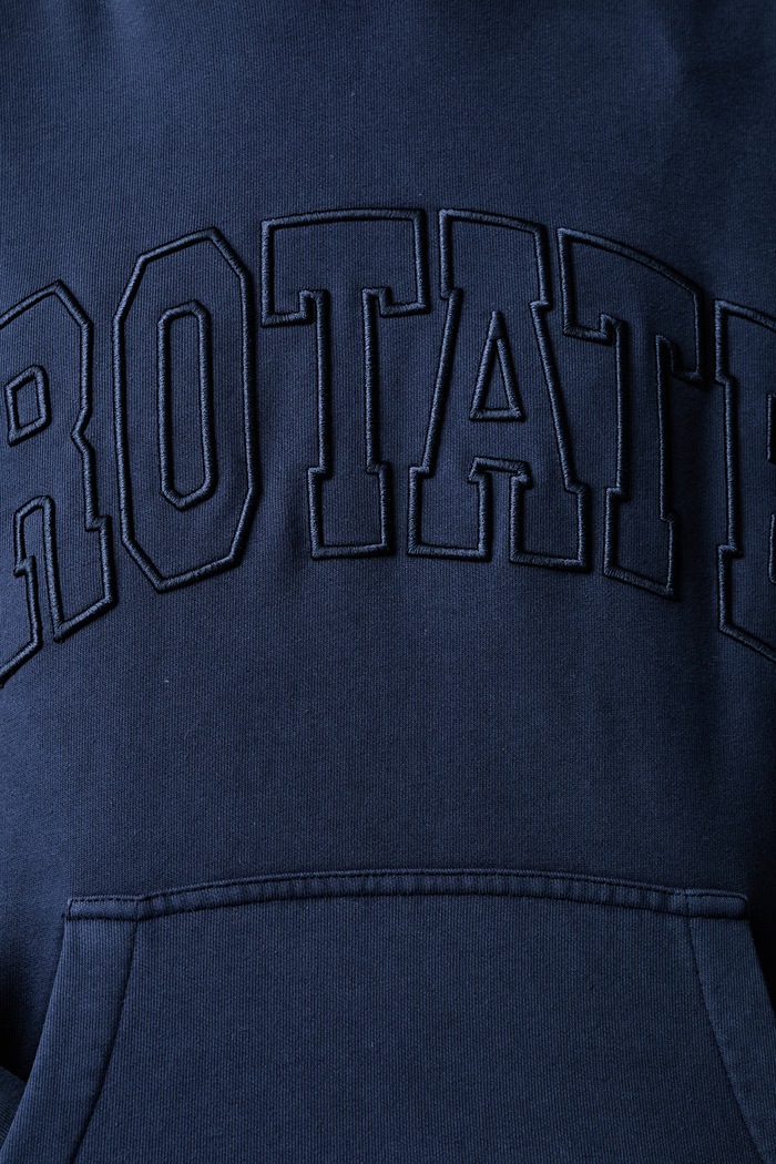 Rotate bluza z kapturem damska bawełniana 1163693094 granatowy
