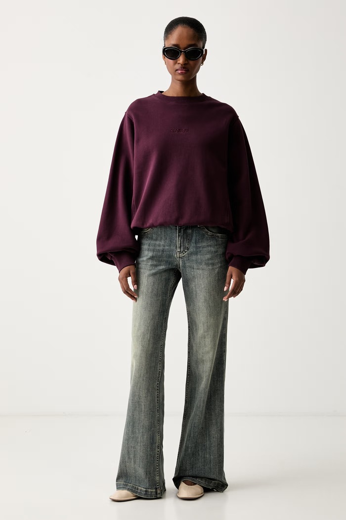 Rotate bluza damska bawełniana 1163752694 fioletowy AW26