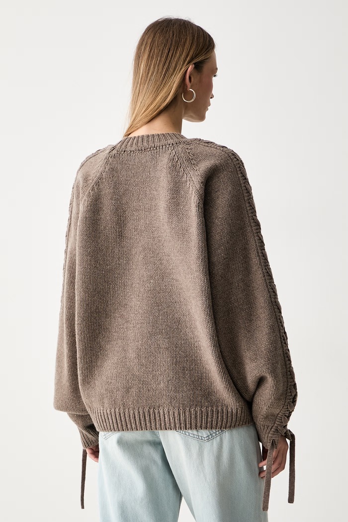 Odzież Rotate sweter damski wełniany 1147411078 brązowy