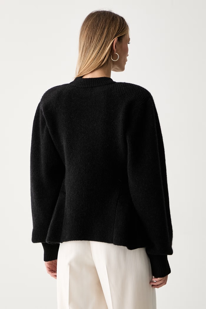 Odzież Rotate sweter damski z wełną 116871100 czarny