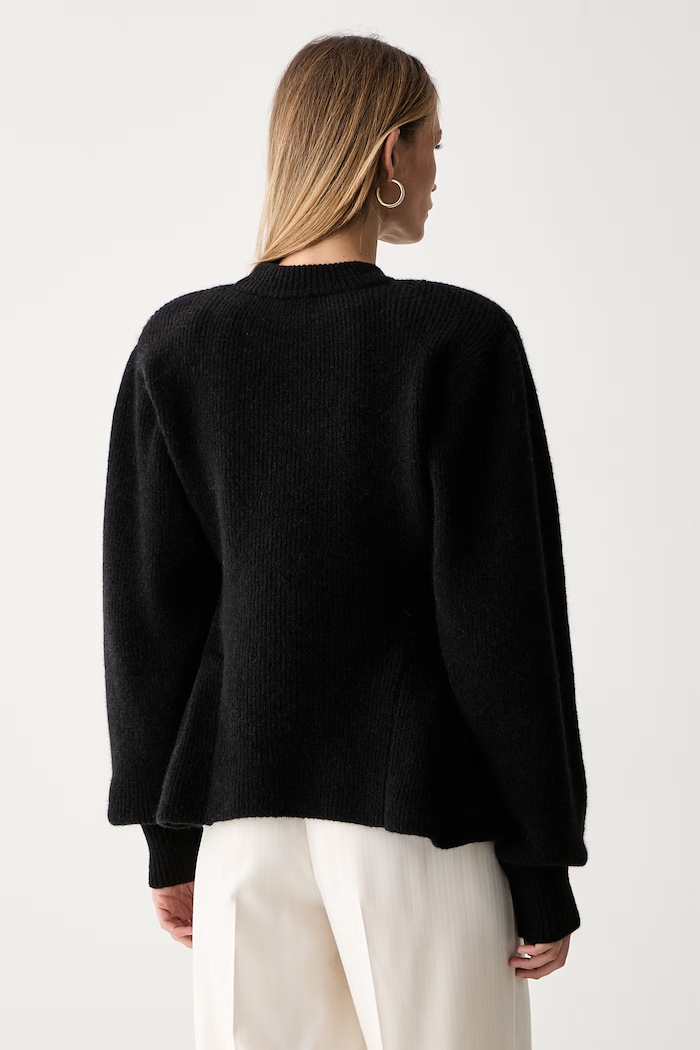 Odzież Rotate sweter damski z wełną 116871100 czarny