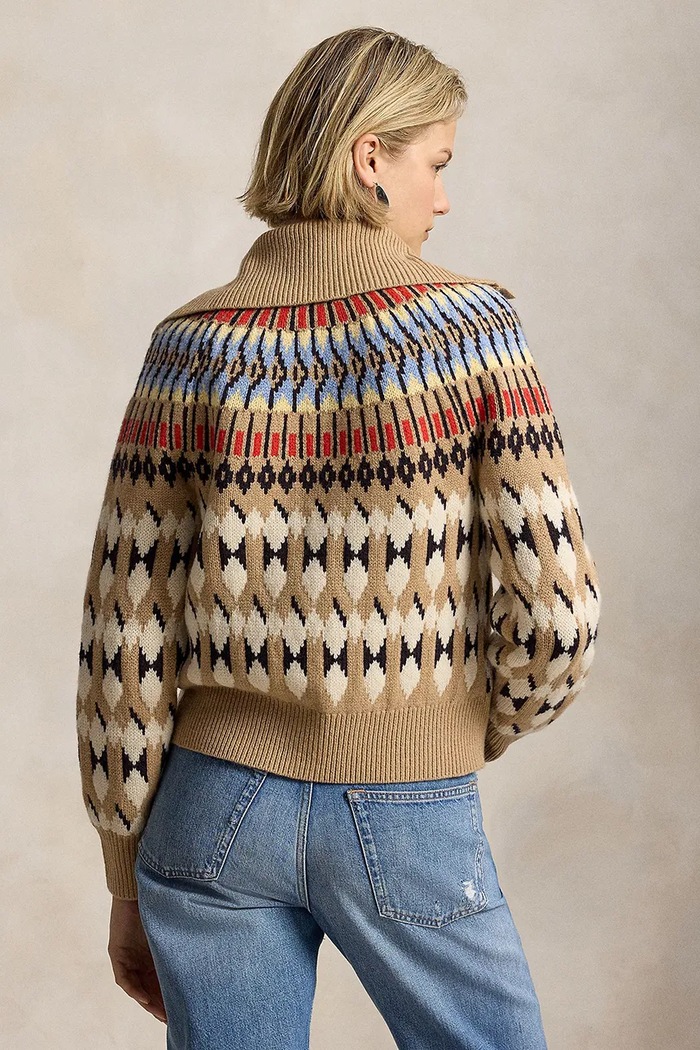 Polo Ralph Lauren Kardigan damski wełniany 211B17730 multicolor AW26