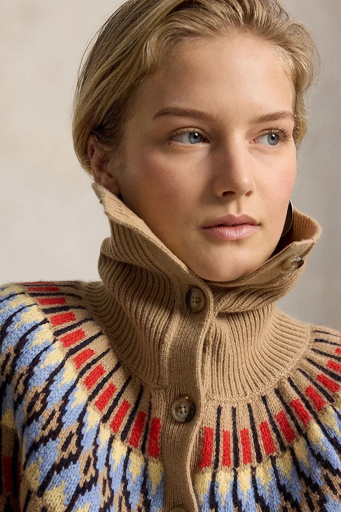 Kardigan damski wełniany Polo Ralph Lauren 211B17730 multicolor