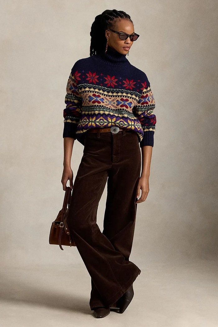 Oblečení Polo Ralph Lauren svetr dámský s vlnou 211B17773 vícebarevná