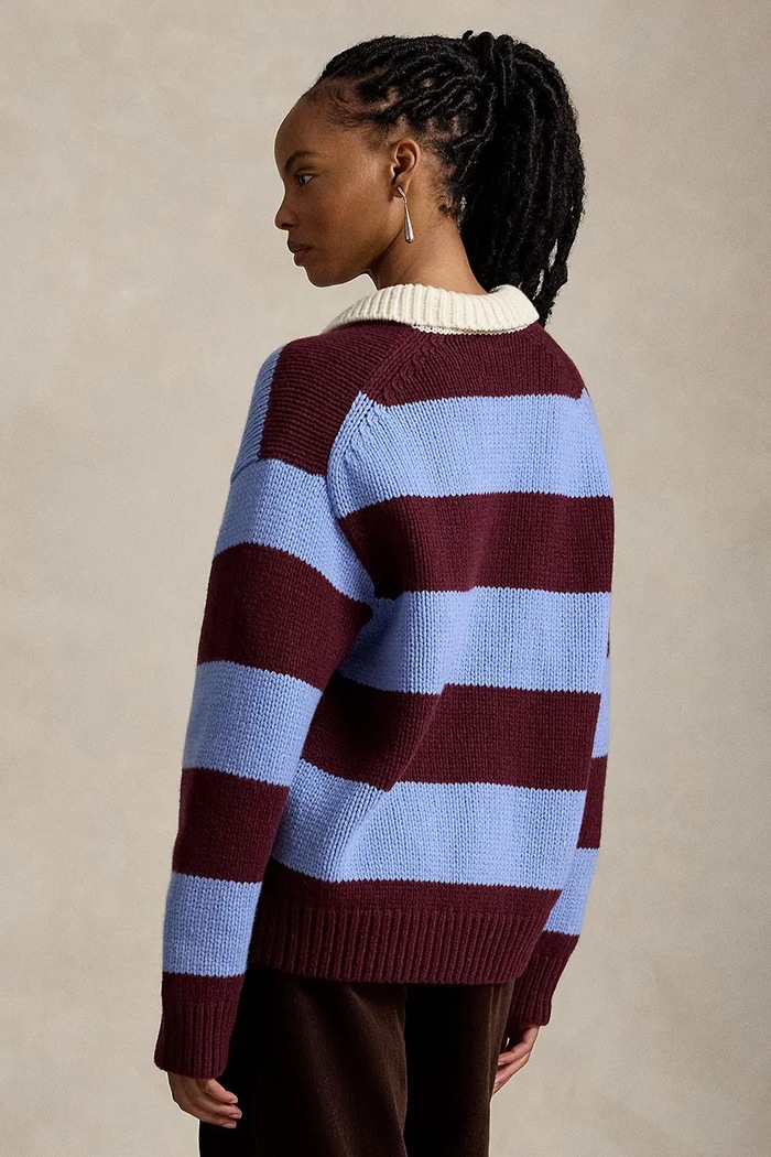 Polo Ralph Lauren sweter damski z wełną 211B17752 niebieski AW26