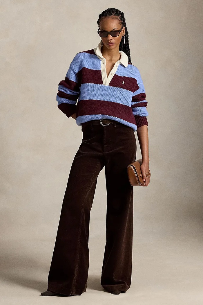 Odzież Polo Ralph Lauren sweter damski z wełną 211B17752 niebieski