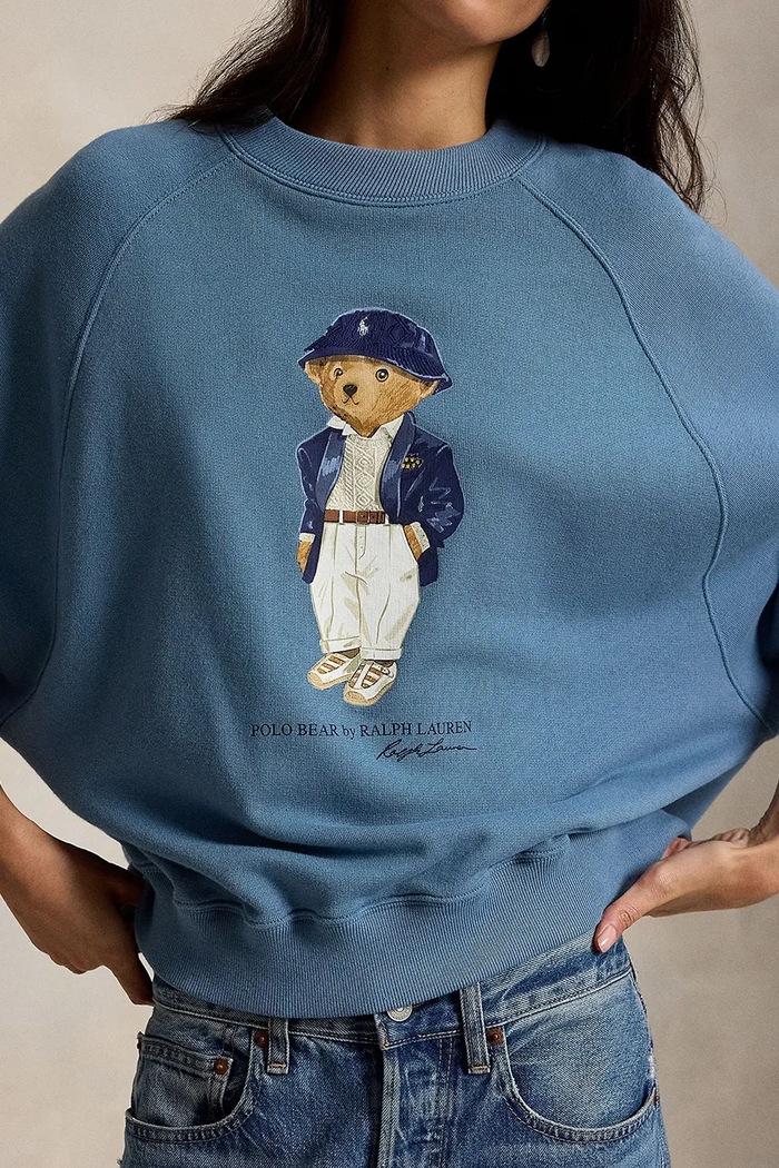 Polo Ralph Lauren sweter damski z bawełną niebieski 211B17778