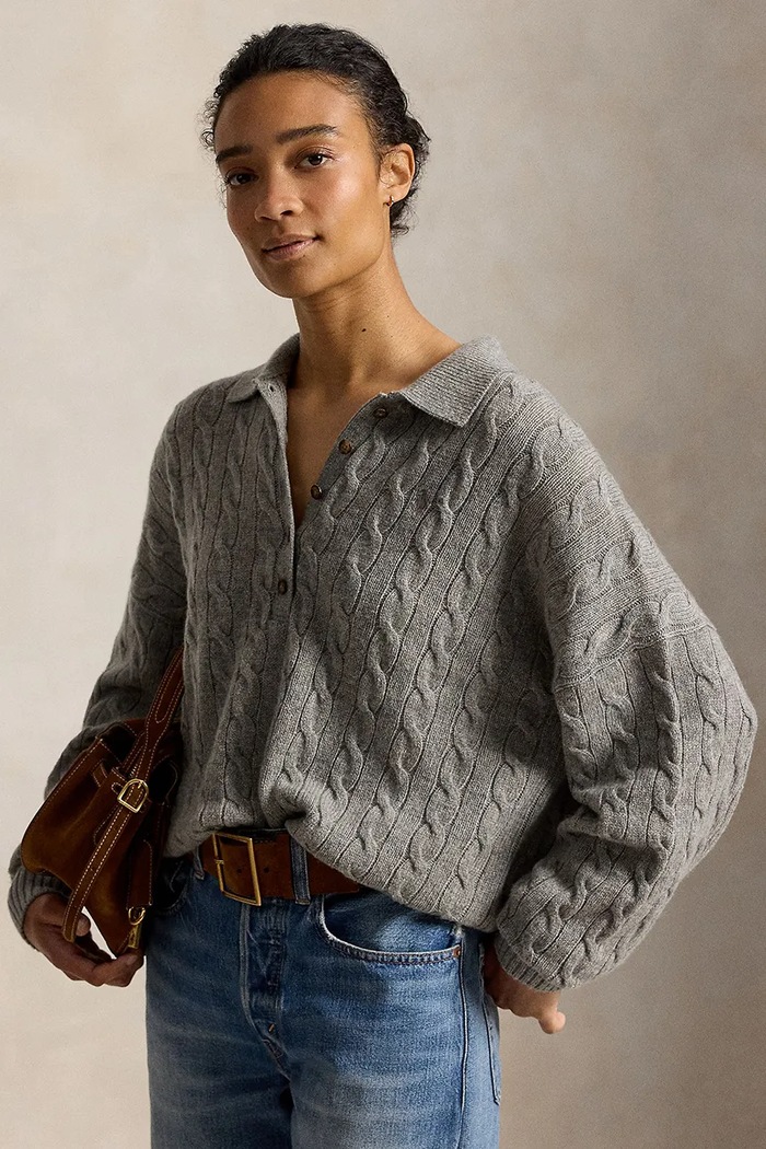Polo Ralph Lauren pulóver női gyapjú szürke 211B17767