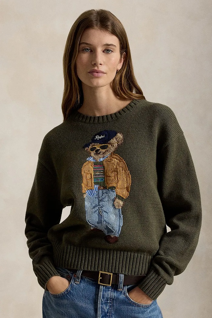 Polo Ralph Lauren sweter damski bawełniany zielony 211B17762