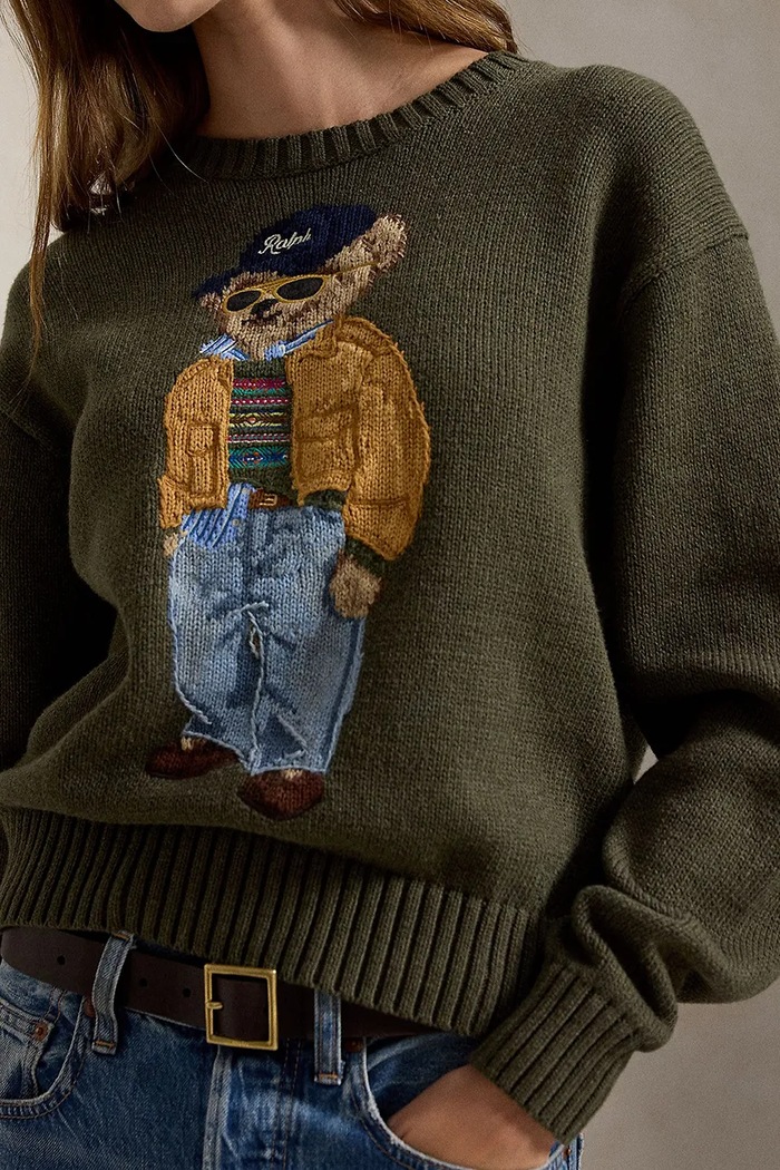 Polo Ralph Lauren sweter damski bawełniany zielony 211B17762